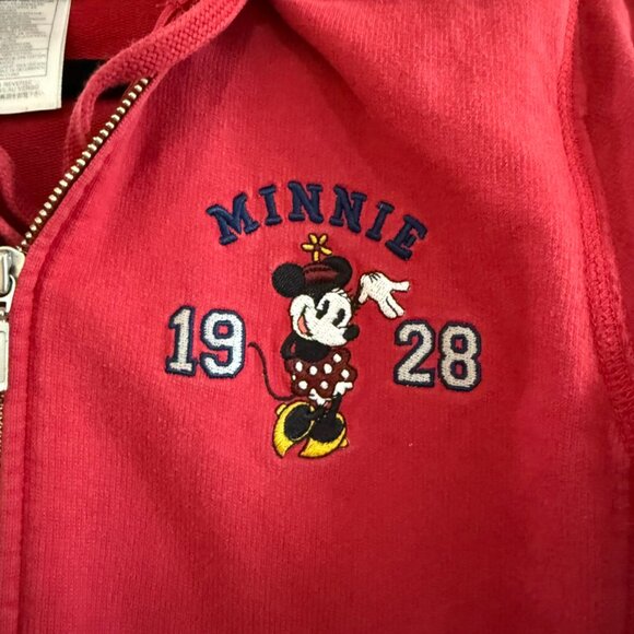 Red Minnie Mouse Hoodie Disneyland Resort Size S - Picture 2 of 9